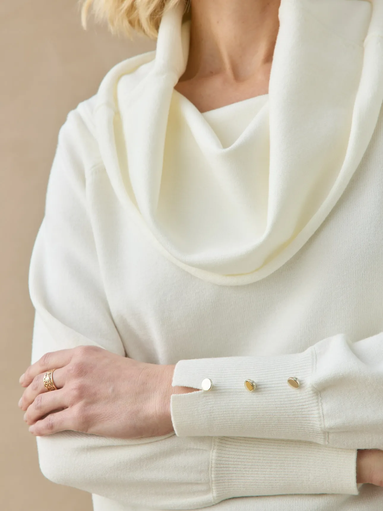 Pull col boule