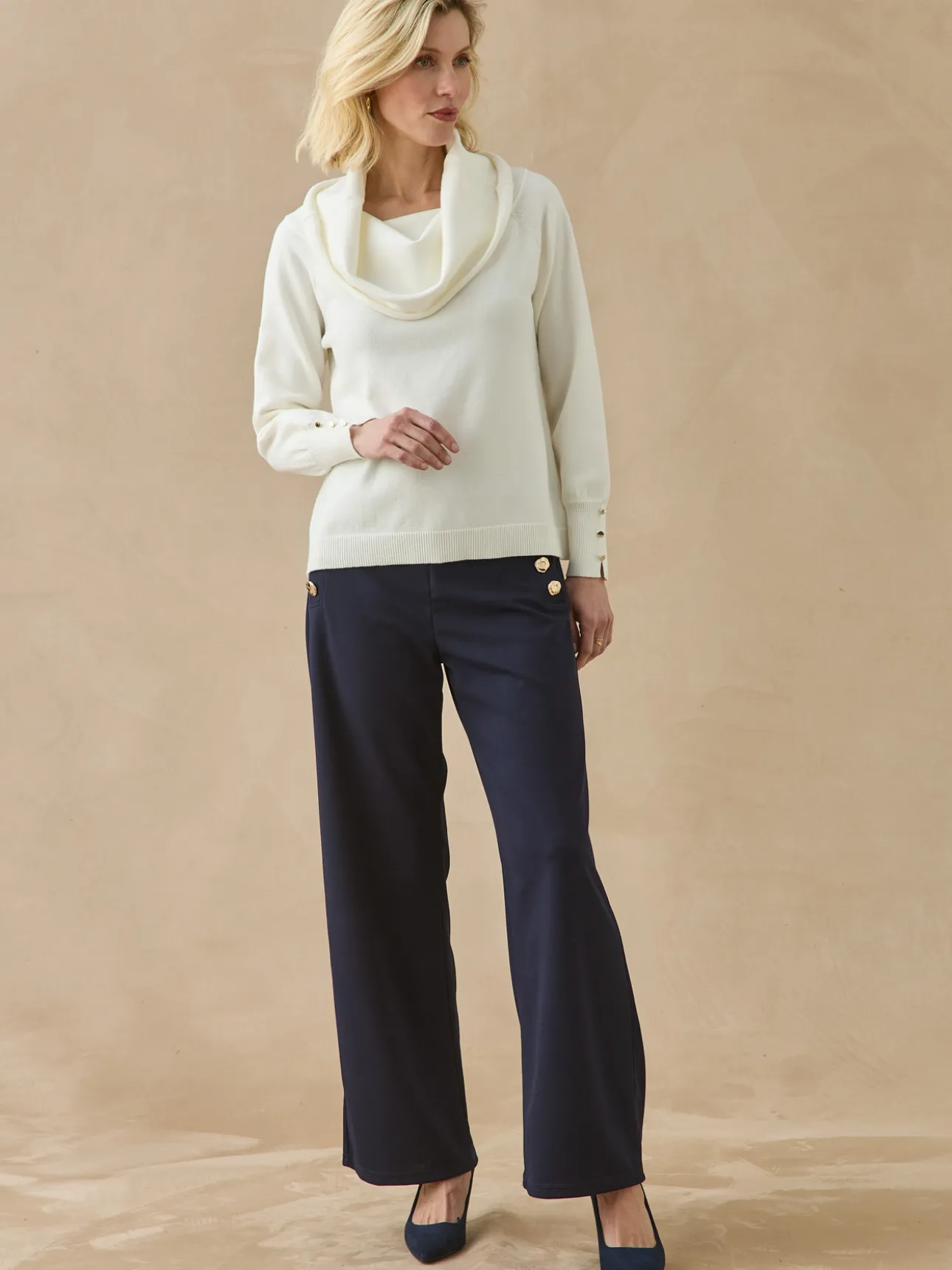 Pull col boule