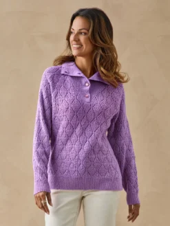 Pull col camionneur boutonné