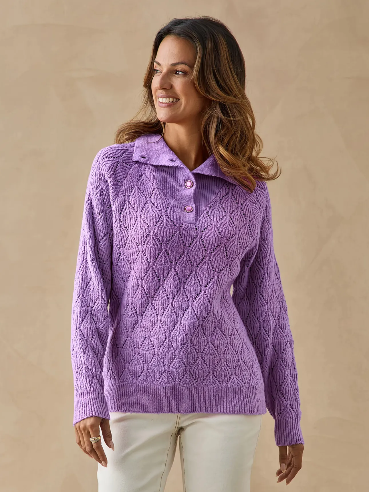 Pull col camionneur boutonné