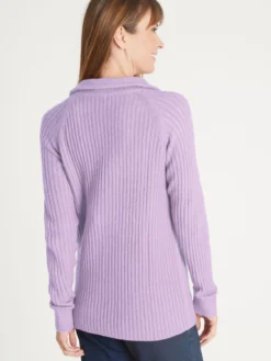 Pull à col camionneur zippé