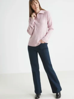 Pull col camionneur zippé