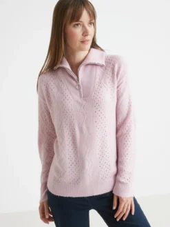 Pull col camionneur zippé