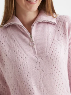 Pull col camionneur zippé