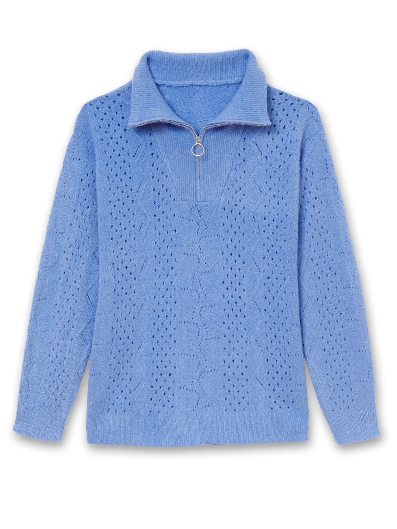 Pull col camionneur zippé