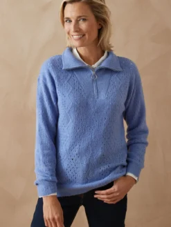 Pull col camionneur zippé