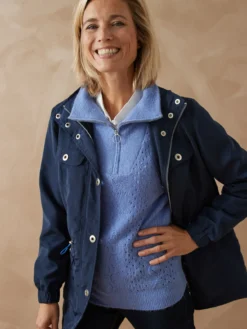 Pull col camionneur zippé