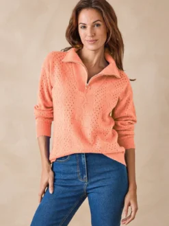 Pull col camionneur zippé