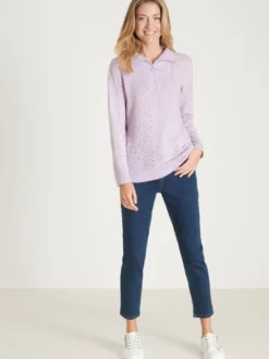 Pull col camionneur zippé