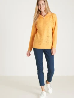 Pull col camionneur zippé