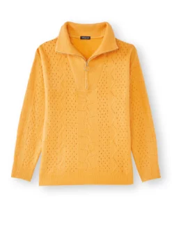 Pull col camionneur zippé