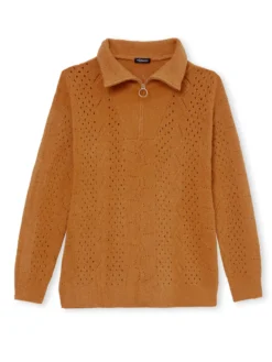 Pull col camionneur zippé