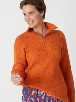 Pull col camionneur zippé