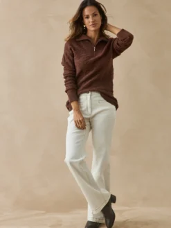 Pull col camionneur zippé