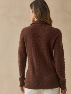 Pull col camionneur zippé