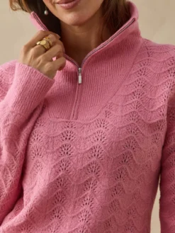 Pull col camionneur zippé