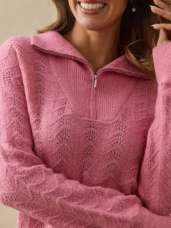 Pull col camionneur zippé