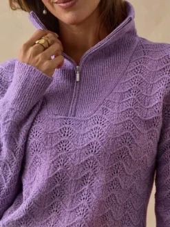 Pull col camionneur zippé