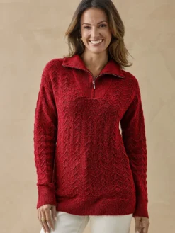 Pull col camionneur zippé