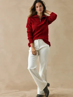 Pull col camionneur zippé