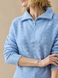 Pull col camionneur zippé