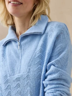 Pull col camionneur zippé