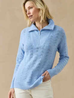 Pull col camionneur zippé