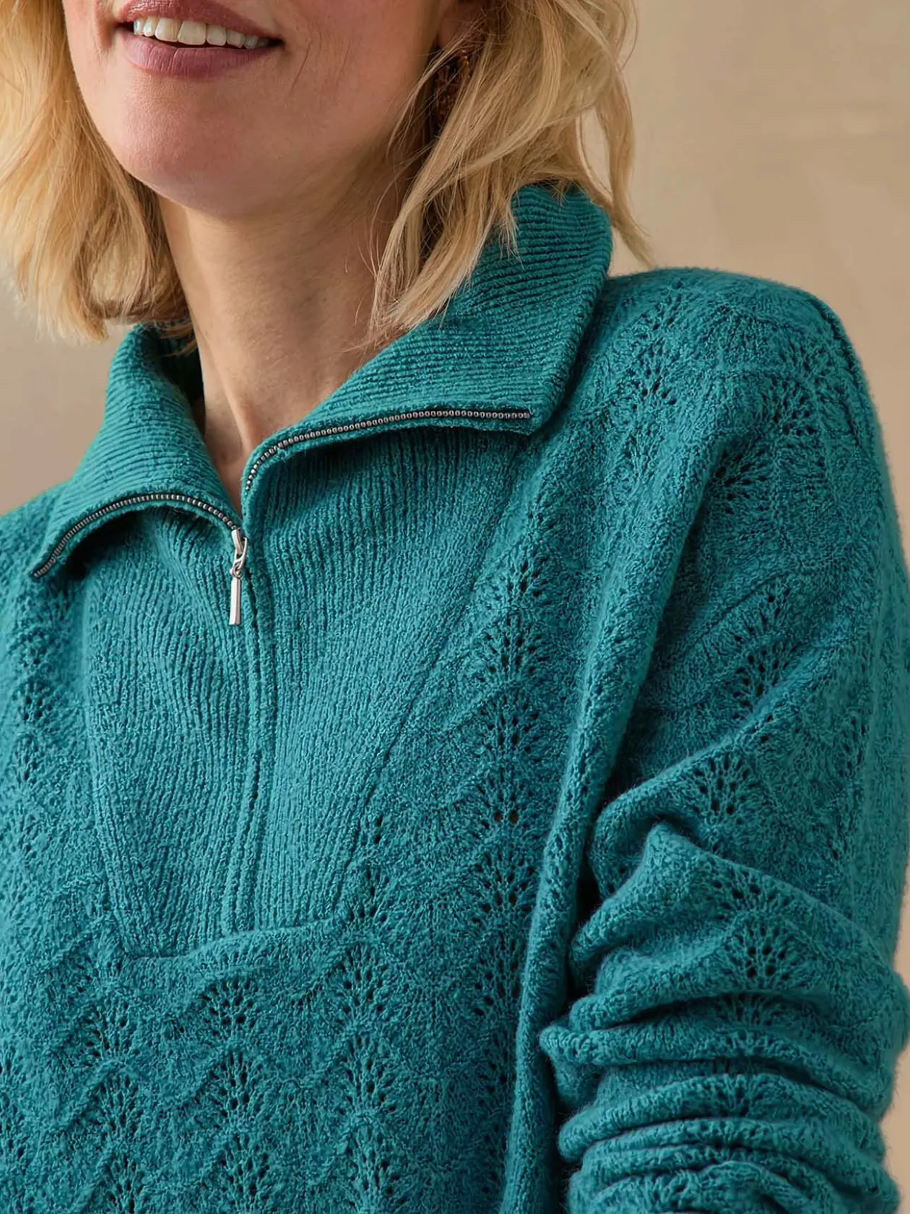 Pull col camionneur zippé