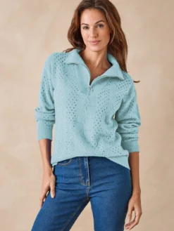 Pull col camionneur zippé