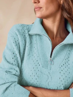 Pull col camionneur zippé