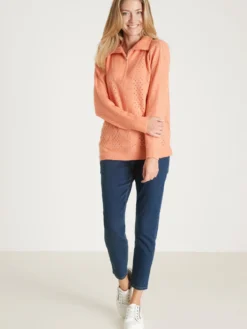Pull col camionneur zippé