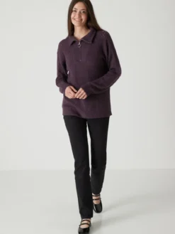 Pull col camionneur zippé