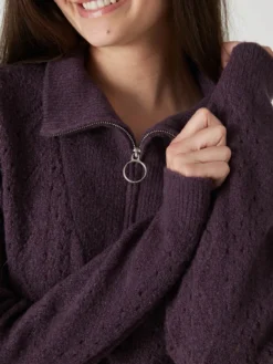Pull col camionneur zippé