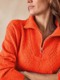 Pull col camionneur zippé