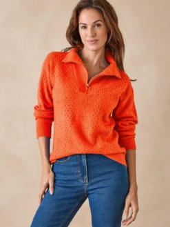 Pull col camionneur zippé
