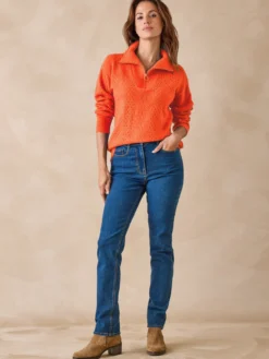 Pull col camionneur zippé