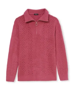 Pull col camionneur zippé