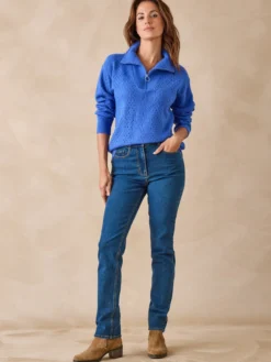 Pull col camionneur zippé