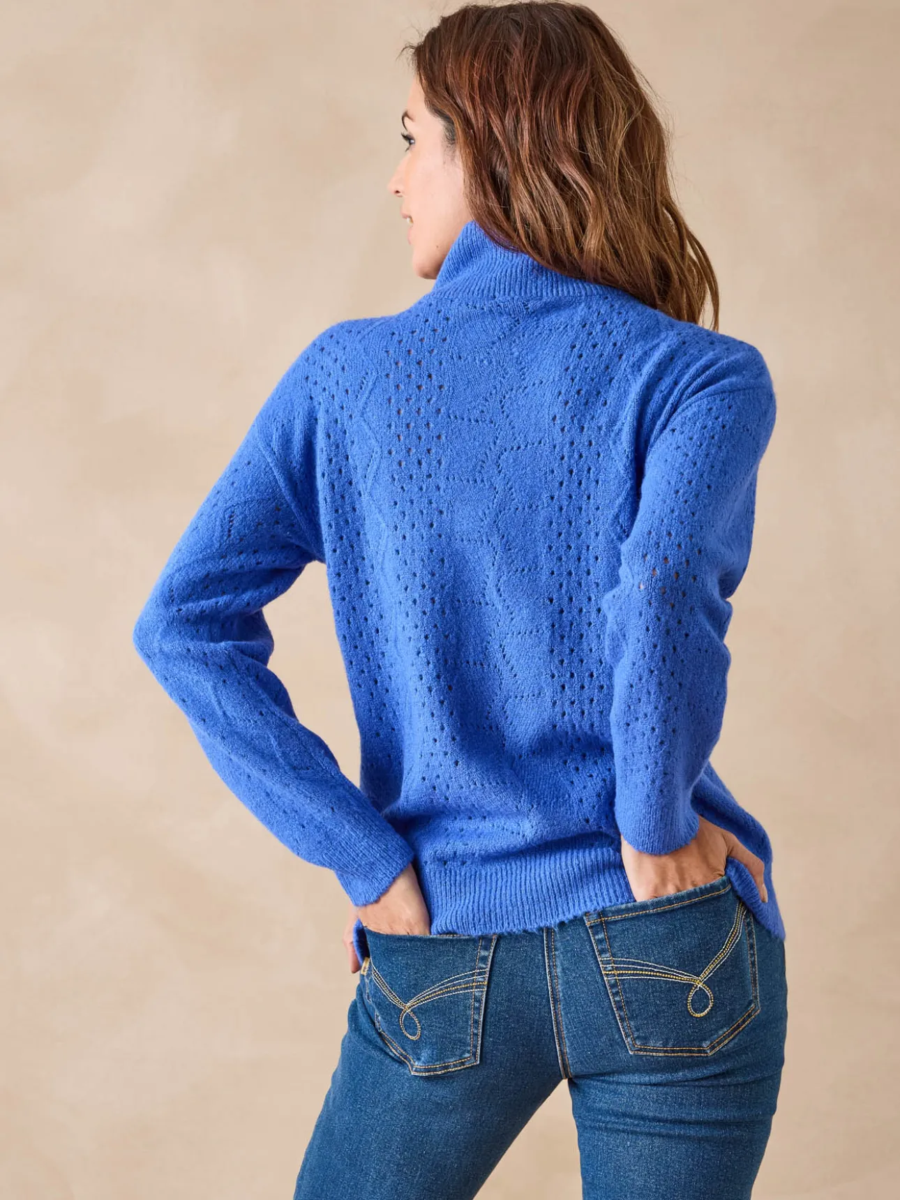 Pull col camionneur zippé