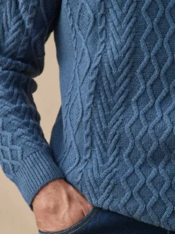 Pull col camionneur zippé 30% laine