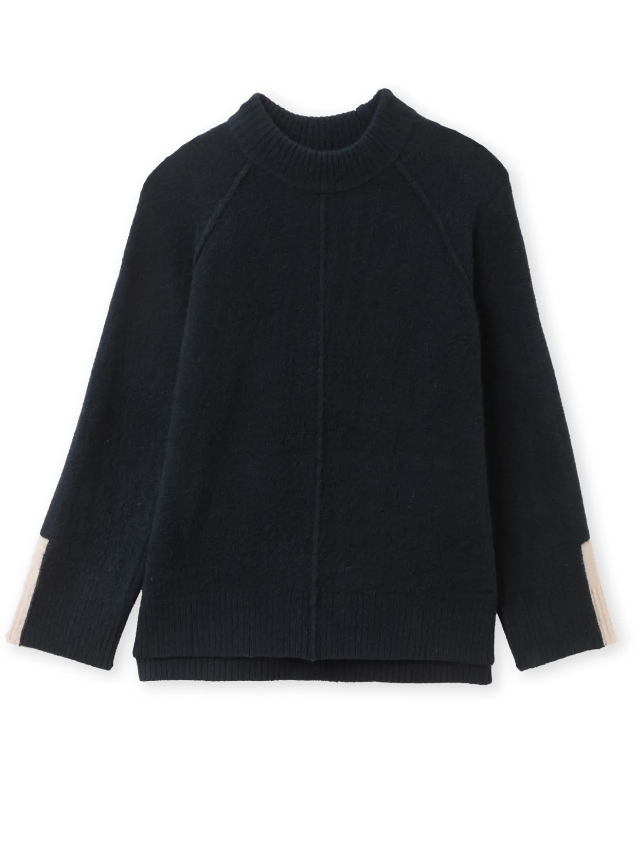 Pull col montant avec laine