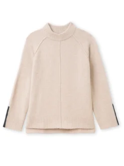 Pull col montant avec laine