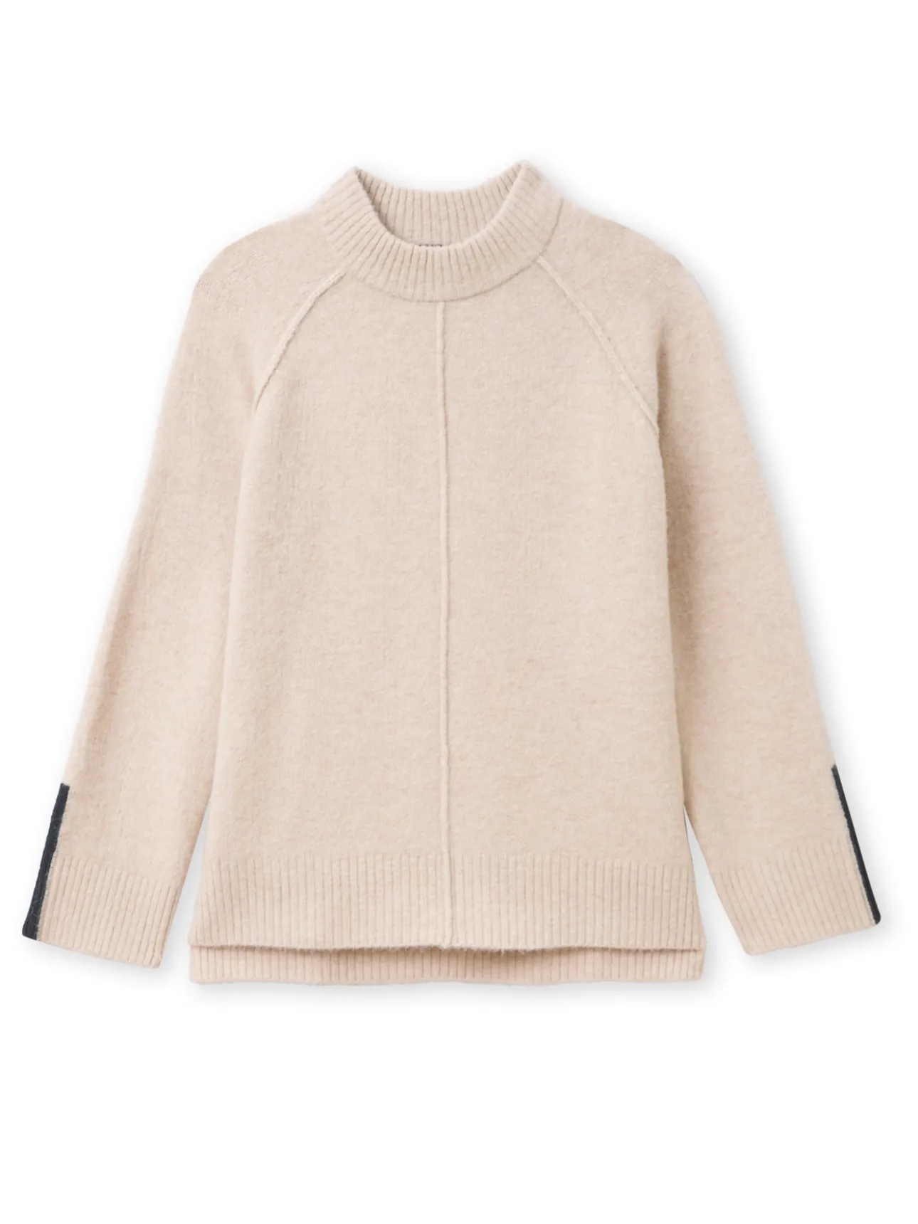 Pull col montant avec laine