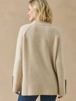 Pull col montant avec laine