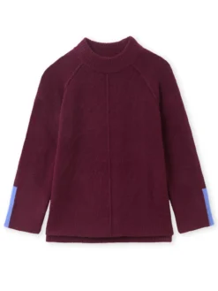 Pull col montant avec laine