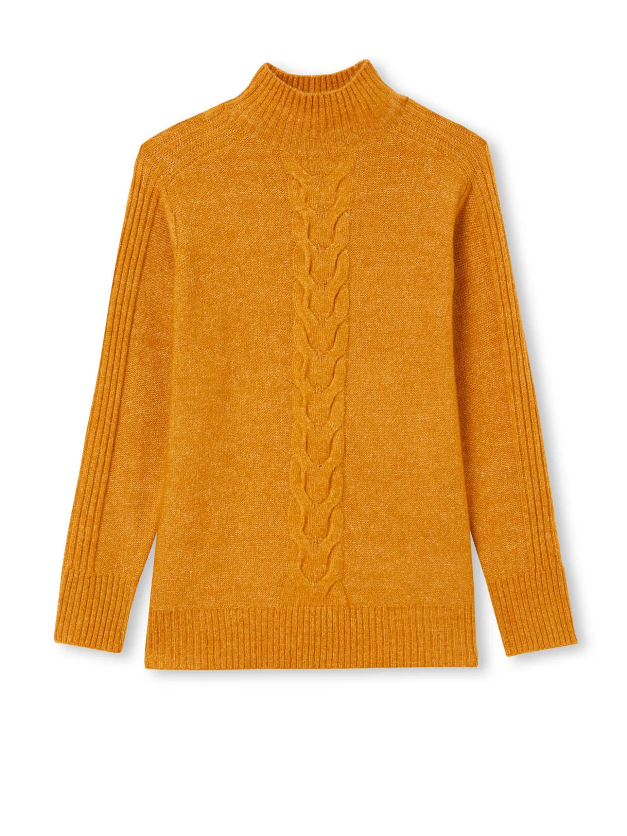 Pull col montant en jersey envers
