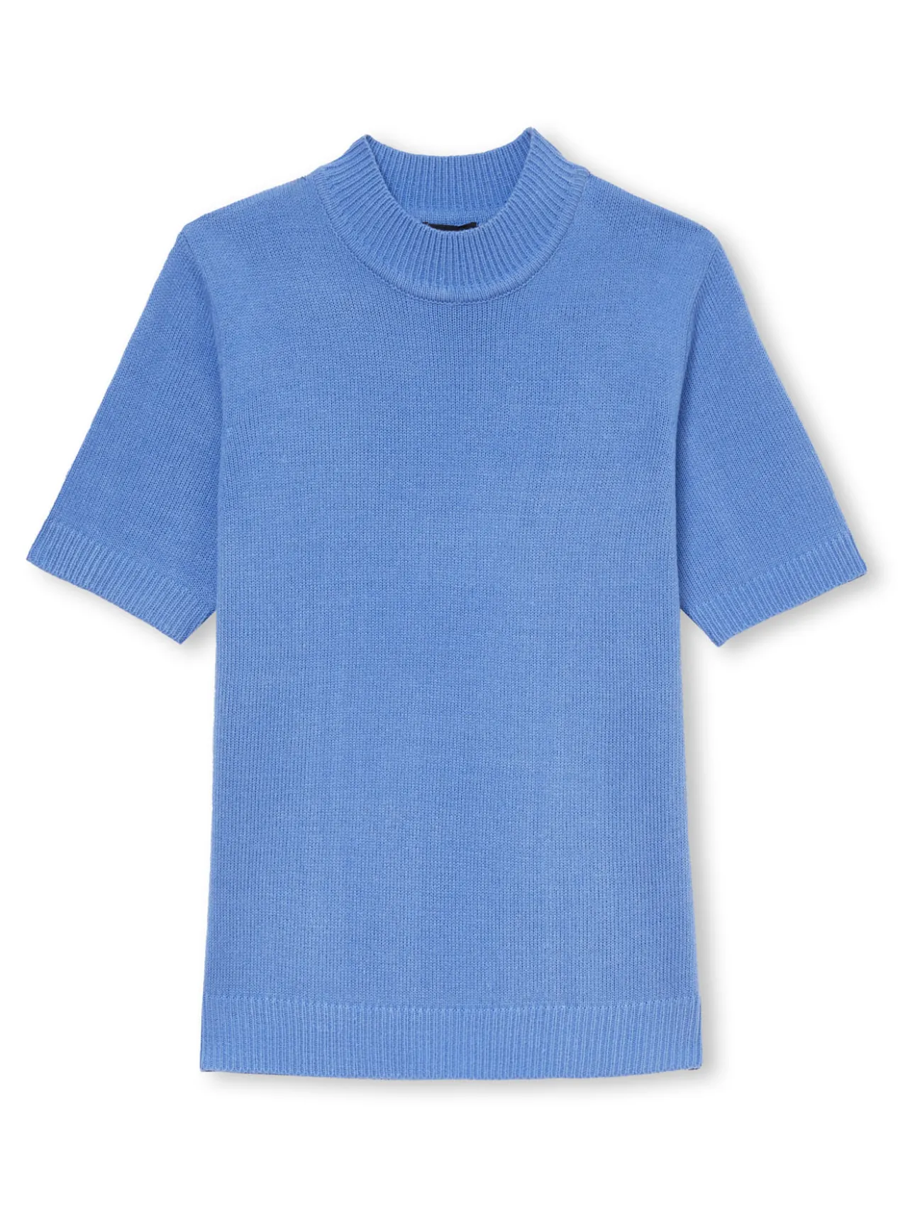 Pull col montant manches courtes