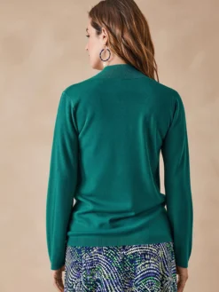 Pull col montant torsadé