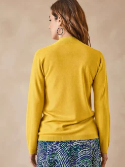 Pull col montant torsadé