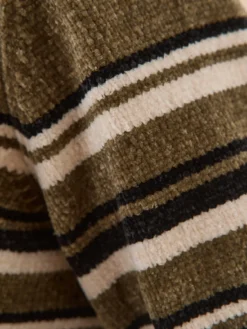Pull col montant zippé manches longues